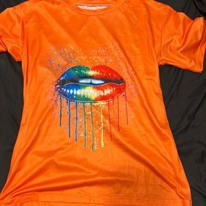 Two Piece Orange Suit